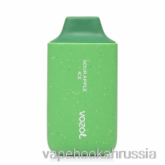 Вейп-сок Vozol Star 6000 одноразовый кислый яблочный лед